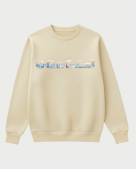 Campus Outlines Ribbed Sweater